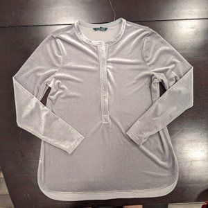 Ralph Lauren LRL Velvet Shiny Blouse Size PL